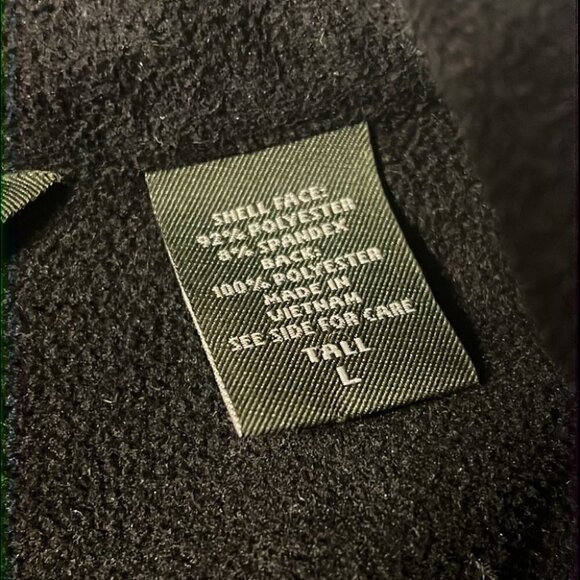 Eddie Bauer black lightweight zip up jacket size Tall L - Picture 10 of 13